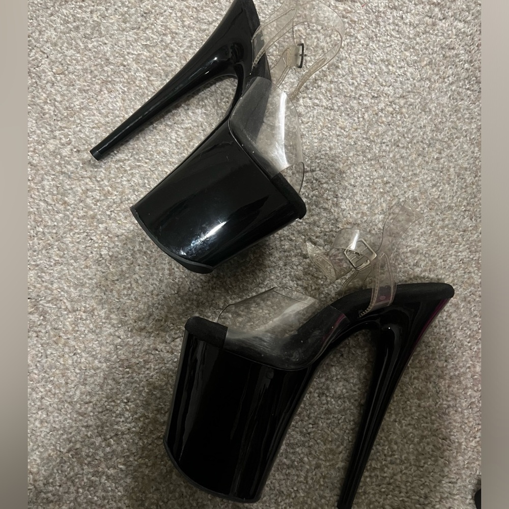 8 inch black Pleasers